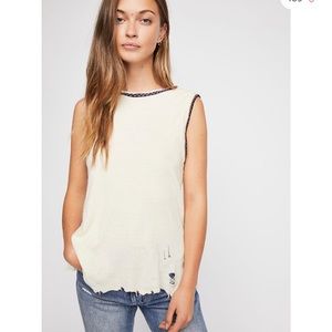 We The Free Vintage Ringer Muscle Tee